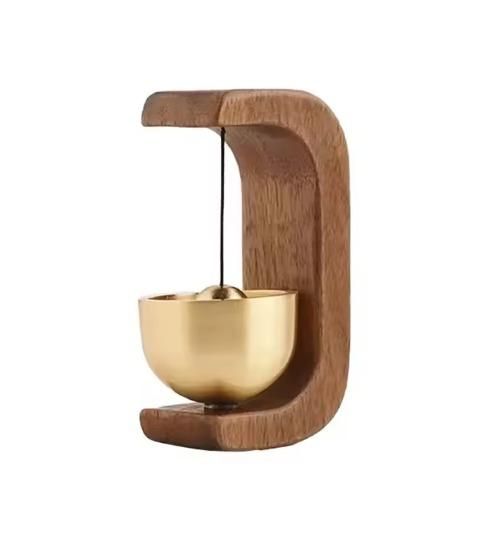 Wind Bell for Home | Dopamine Magnetic Wind‑Bell | Copper & Walnut Home Décor Hanging Bell